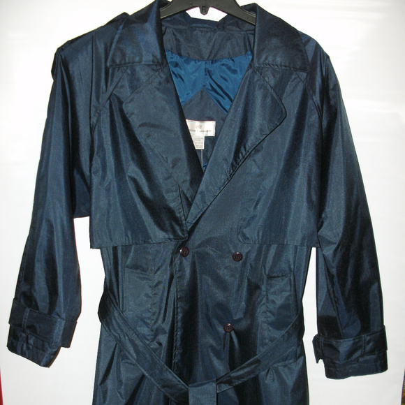 Maggie Lawrence Jackets & Blazers - Maggie Lawrence Blue Women's Trenchcoat - NWT